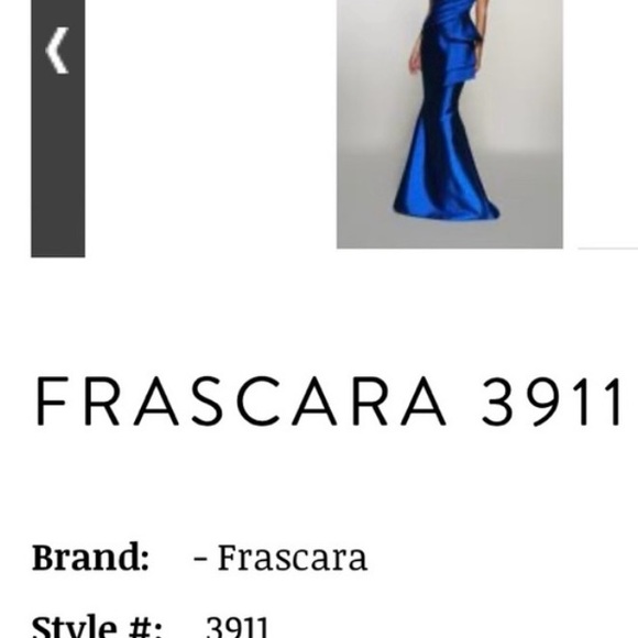Stunning Frascara Evening Gown. All details of size are in attached photos - Picture 11 of 16